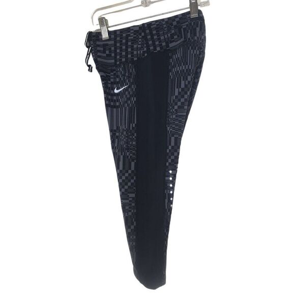 Nike Power Epic Lux Flash Cropped Leggings Dri-Fit Patterned Womens Capri XS - Picture 2 of 5